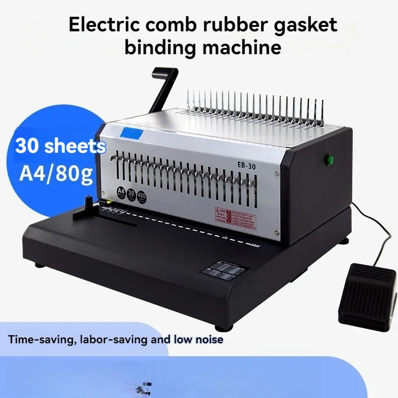 Binding Machine Comb - Heavy-duty electric binding machine for financial