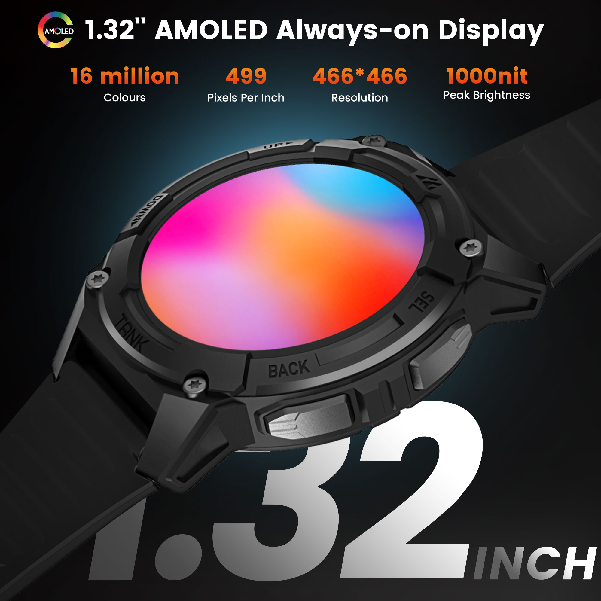 KOSPET TANK S2 GPS Smart Watch - Digital Timer Countdown 评论和价格