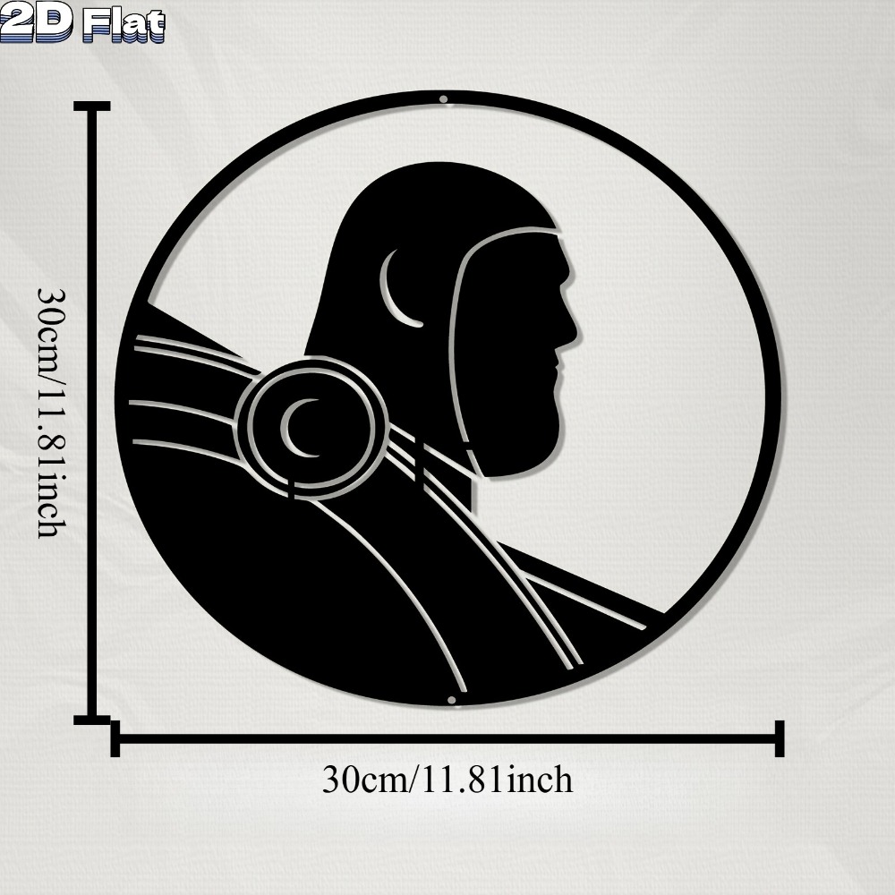 1pc Modern Robot Aluminum Plat - Tech Office Wall 评论和价格