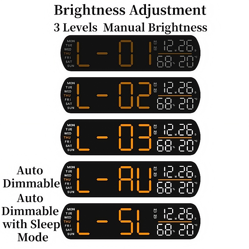 LED Alarm Clock TEMP Humidity  - Digital Timer Countdown 评论和价格
