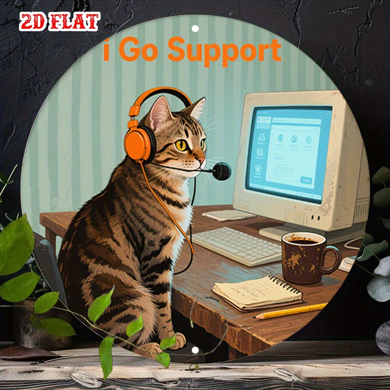 CIFBUY 2D Flat Funny Tech Supp - Tech Office Wall 评论和价格