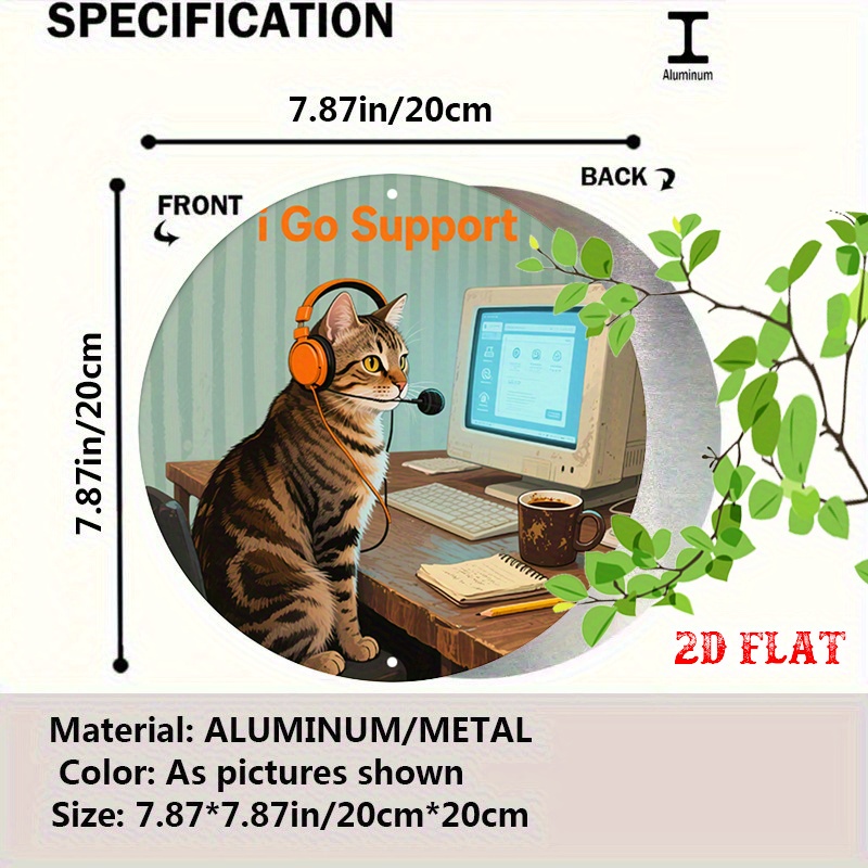 CIFBUY 2D Flat Funny Tech Supp - Tech Office Wall 评论和价格