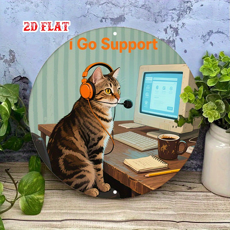 CIFBUY 2D Flat Funny Tech Supp - Tech Office Wall 评论和价格