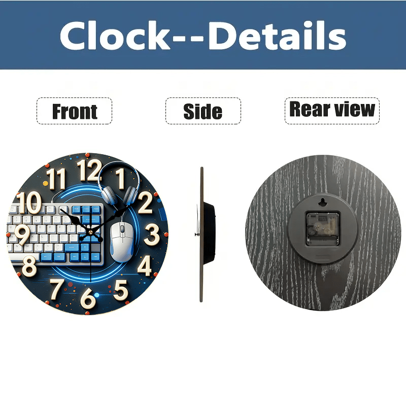 2D Flat, 1pc, Tech-Style Woode - Tech Office Wall 评论和价格