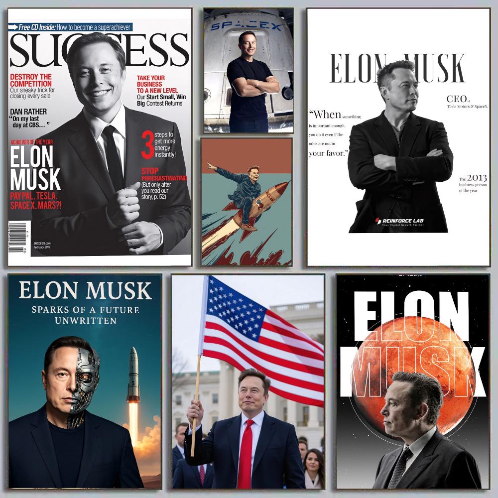 Elon Musk Dogefather Tech Visi - Tech Office Wall 评论和价格